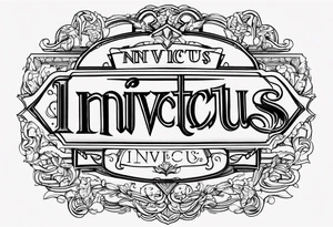 Invictus tattoo idea