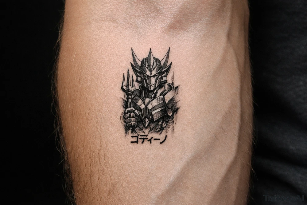 ゴディーノ vertical tattoo idea