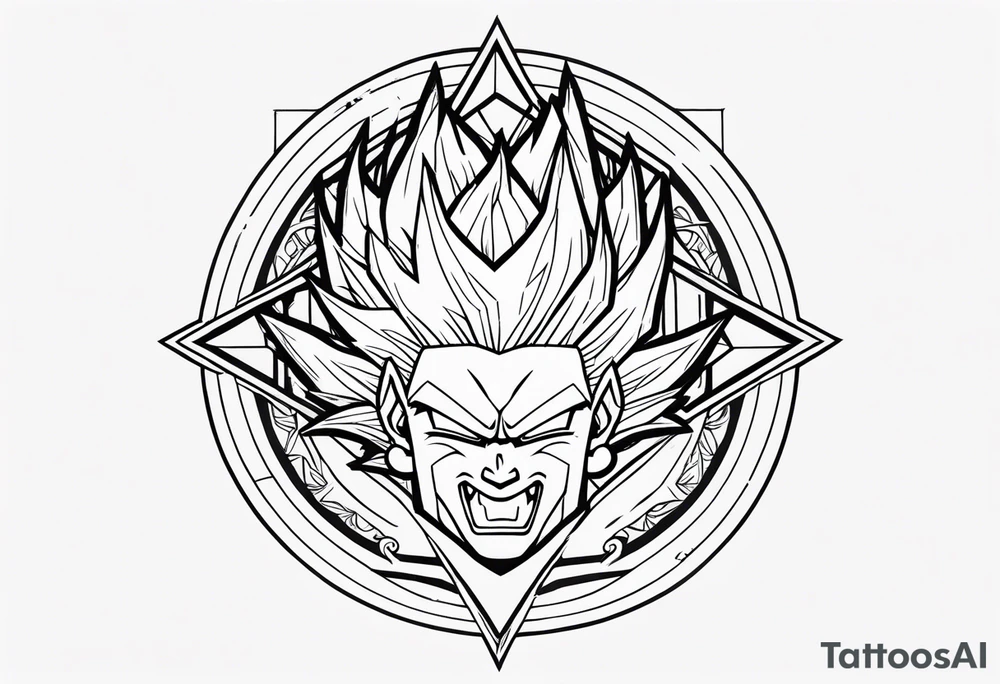 Dragonball z minimalistic tattoo idea