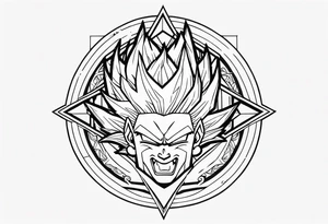 Dragonball z minimalistic tattoo idea