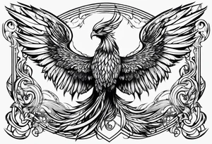 phoenix wings tattoo idea
