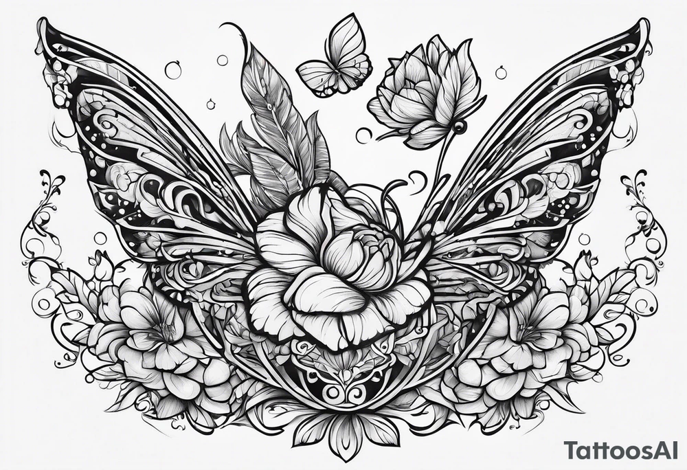 stitch fairy tale tattoo idea