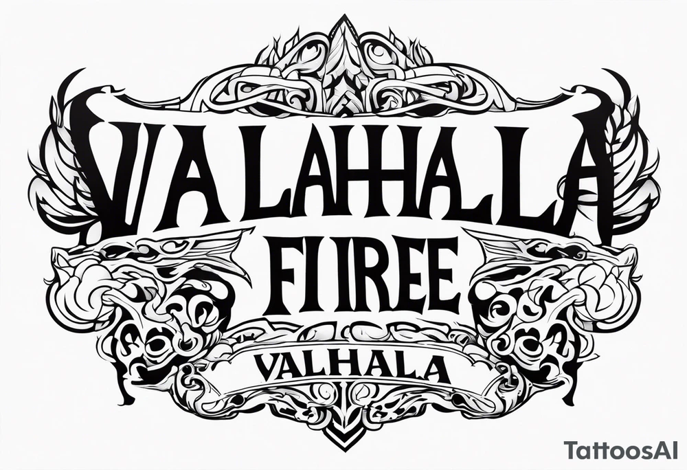Valhalla fire tattoo idea