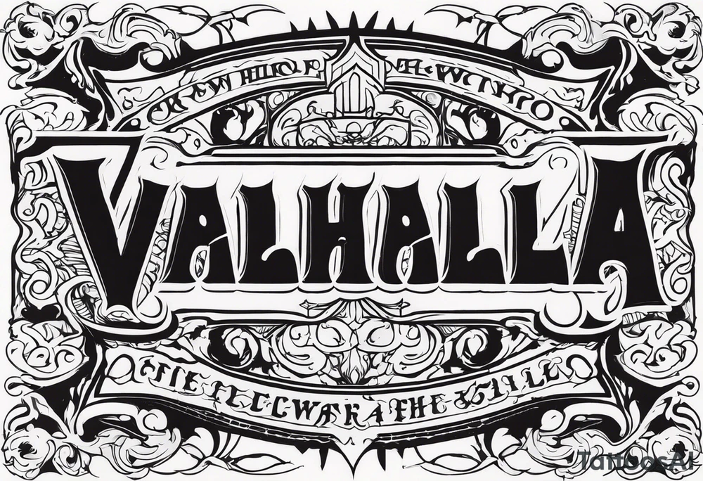 Valhalla fire tattoo idea