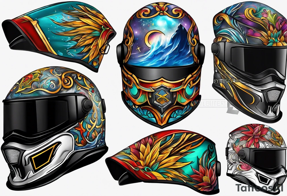 Welding helmet tattoo idea