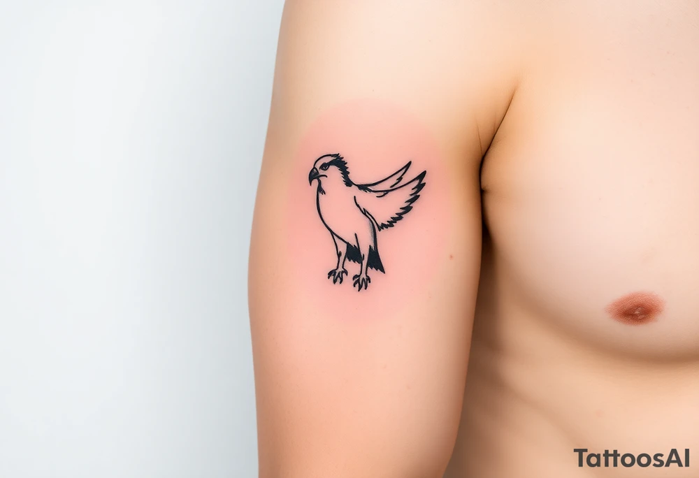 Realistic Osprey tattoo idea