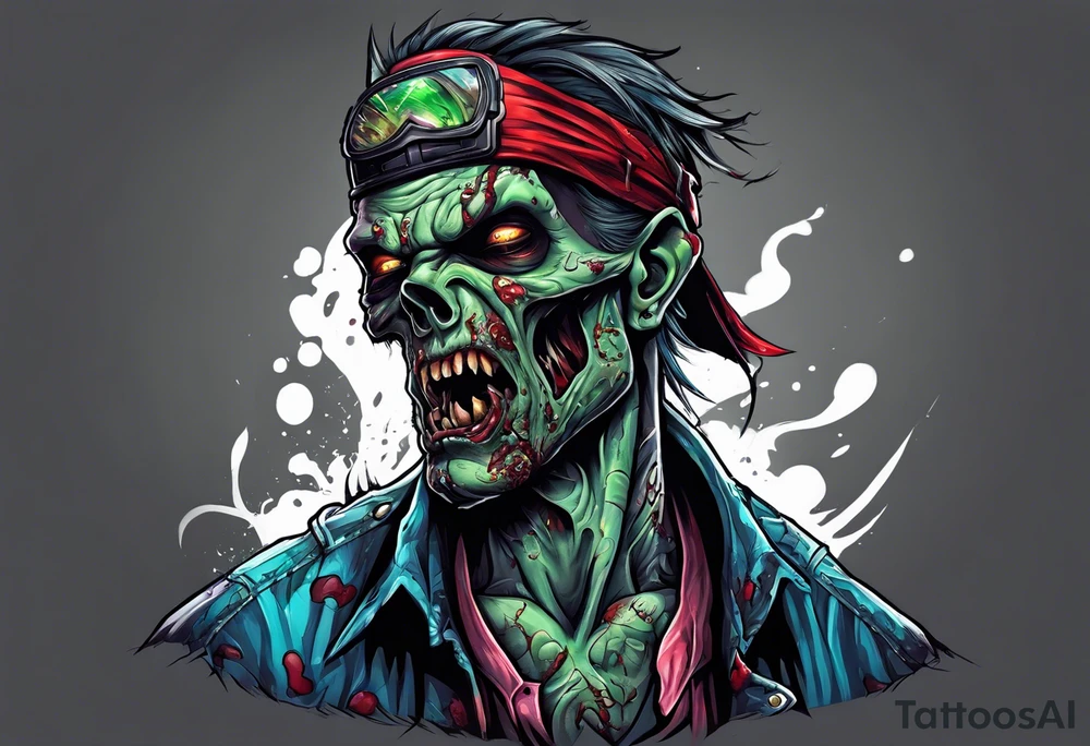 Zombie tattoo idea