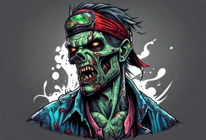 Zombie tattoo idea
