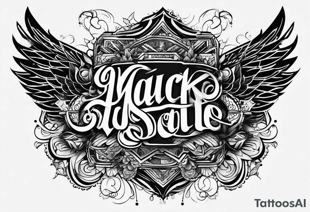 banner tattoo with letters 
MKB tattoo idea