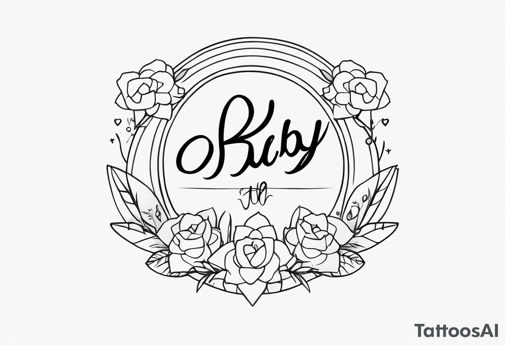 Tattoo inscription Baby tattoo idea
