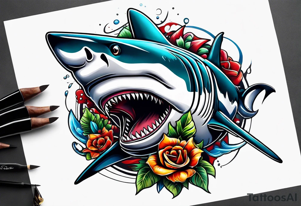 Shark tattoo idea