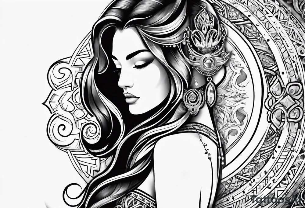 Love, source, abundance, Gemini symbol tattoo idea