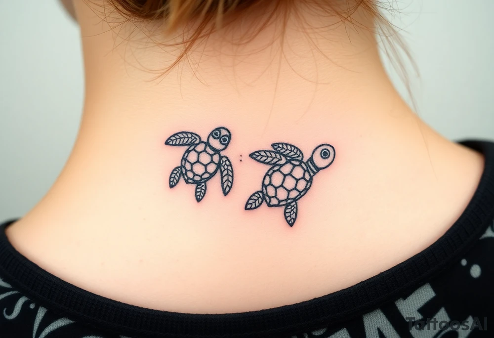 turtles from the movie nemo tattoo idea