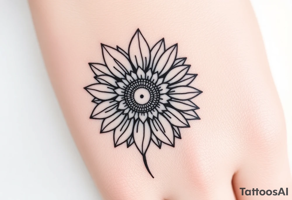 Steampunk Sunflower tattoo idea