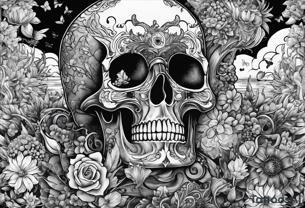 999 with different things from his albums tattoo idea
