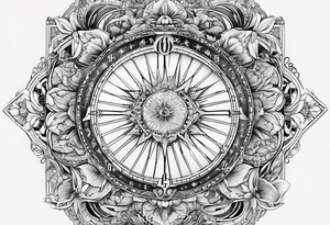 Segno zodiacale cancro con numero 69 tattoo idea
