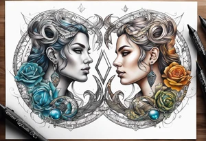 gemini capricorn cancer tattoo idea