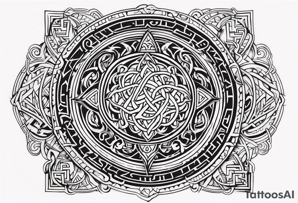 Viking prayer tattoo idea