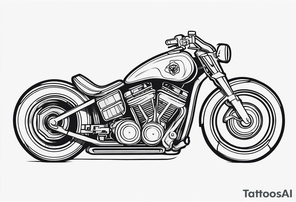 Octoboss motorcycle tattoo idea