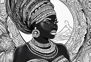 Mami wata african tattoo idea