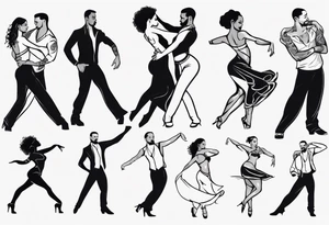 Meaningfully dancers bachata tattoo idea