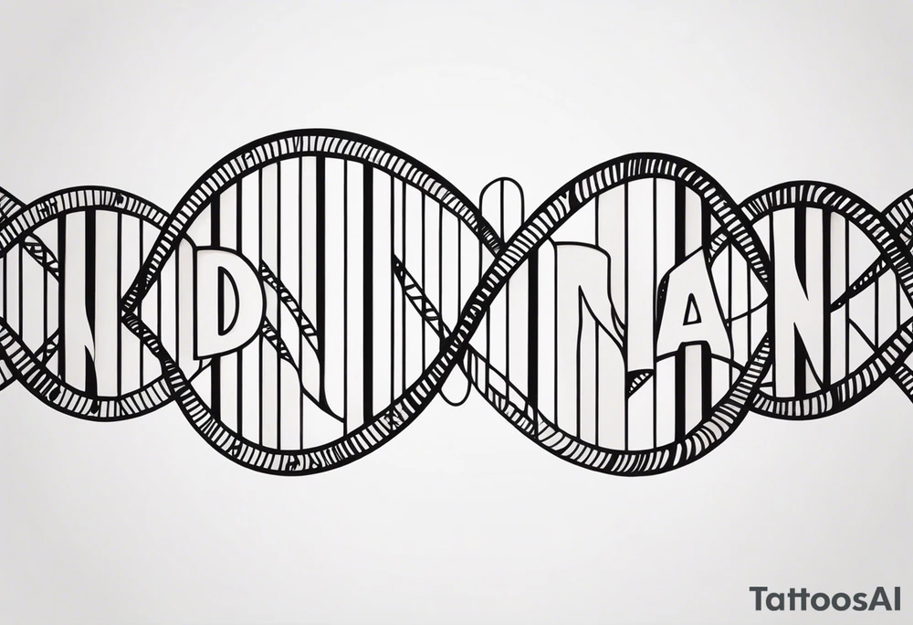 DNA strand tattoo idea