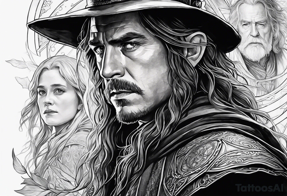 Lord of the rings, star wars, doctor who tattoo idea