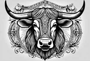 cybersigilism mean Longhorn with state of texas 
With “512” on top of the head tattoo idea