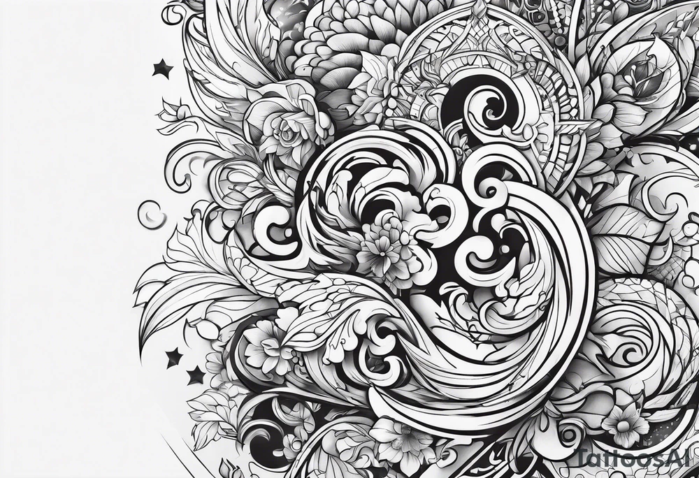 Overlapping ACCGH, letters only tattoo idea