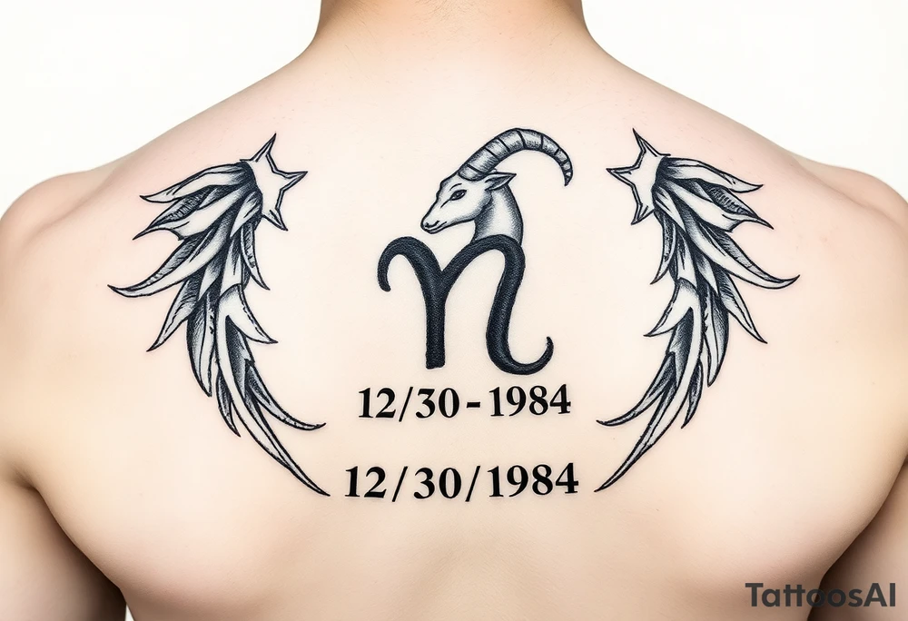 Capricorn 12/30/1984 tattoo idea