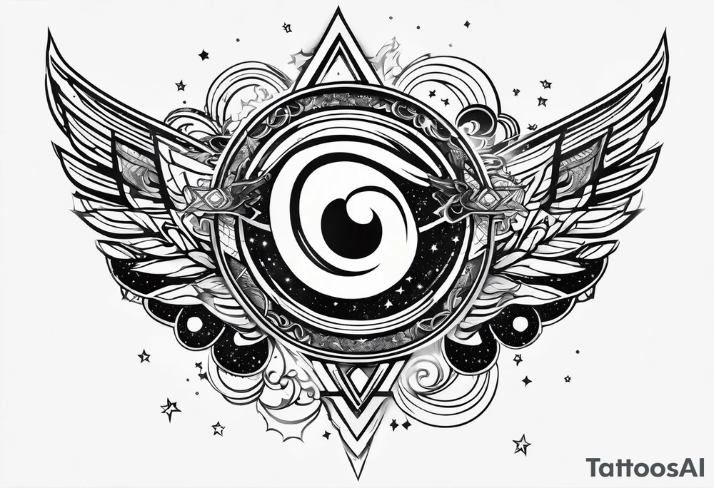 galaxy as an infinity symbol tattoo idea