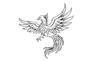 Phoenix rising tattoo idea