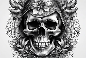 realistic skulls tattoo idea