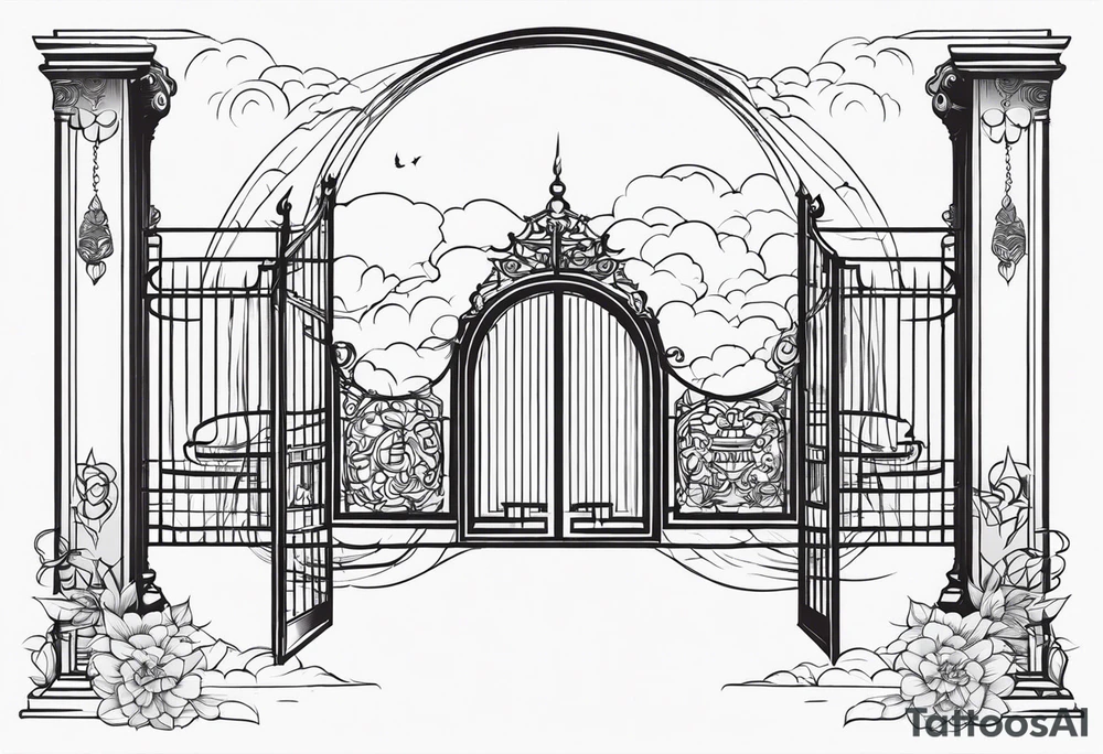 heaven gate vector tattoo idea