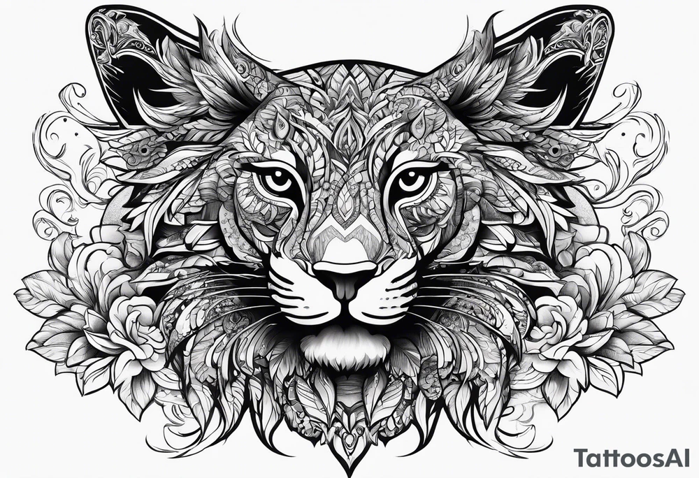 Healing with animals as the symbol tattoo idea