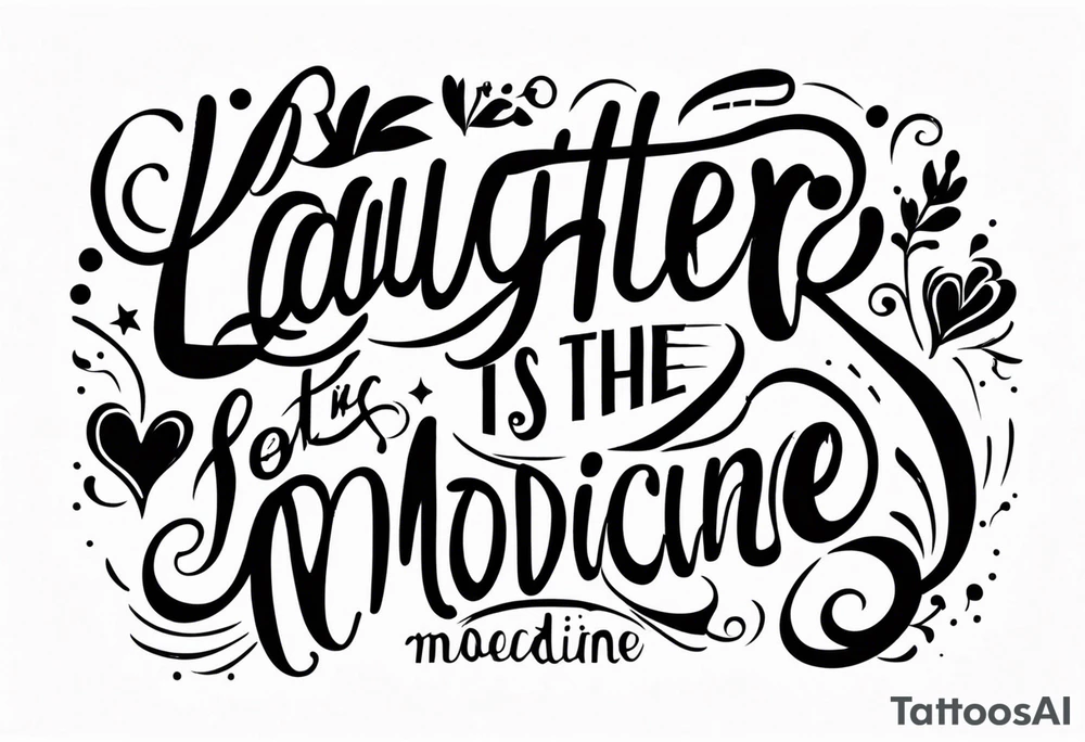 Laughter is the best medicine. tattoo idea