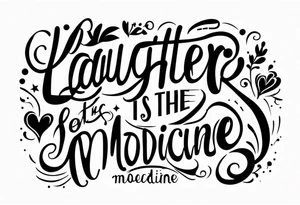 Laughter is the best medicine. tattoo idea