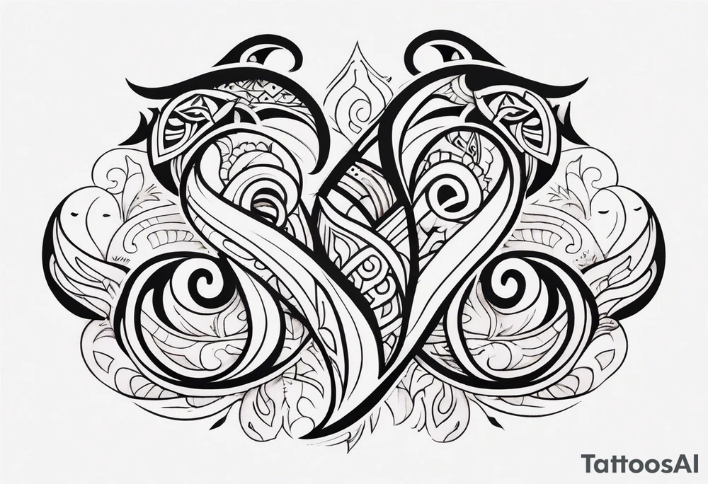 Polynesian hook tattoo tattoo idea