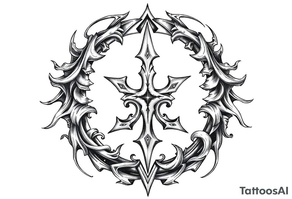 Powerful family symbol tattoo idea