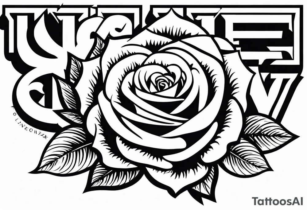Zendaya with roses tattoo idea
