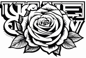 Zendaya with roses tattoo idea