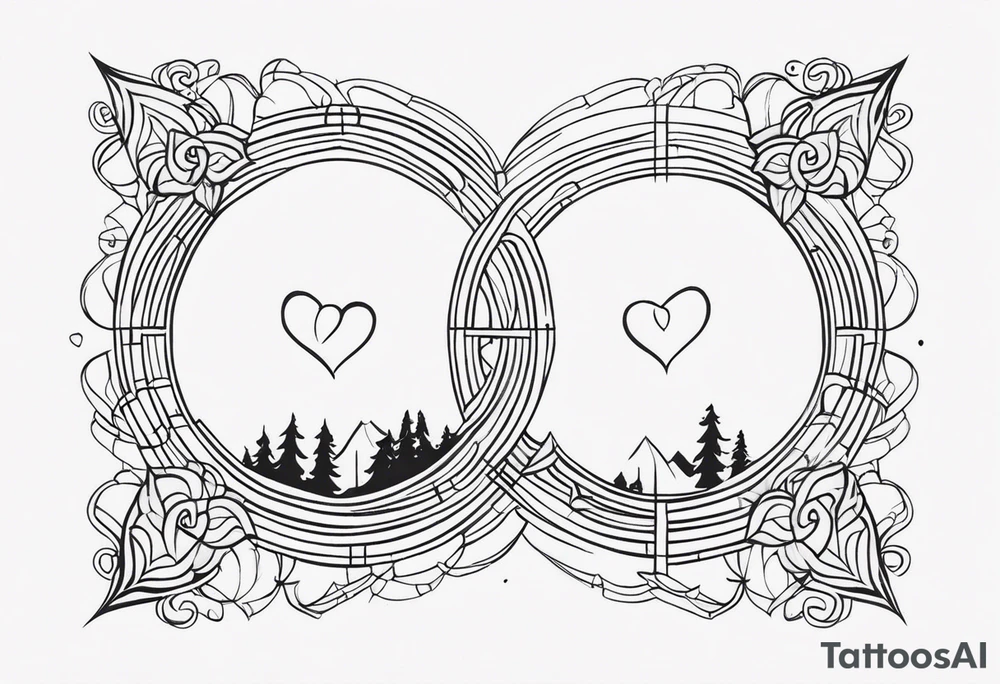 tattoo that represents the love between two people for eternity tattoo idea