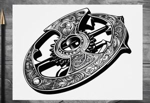 a heavily-used crescent wrench tattoo idea