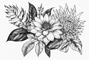 Plants that are not flowers tattoo idea