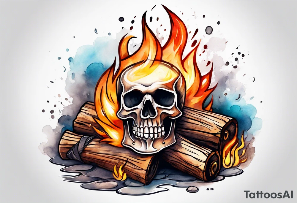 bonfire tattoo idea