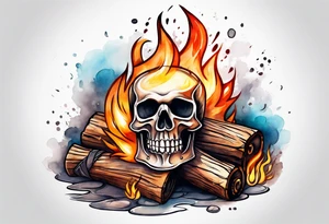 bonfire tattoo idea