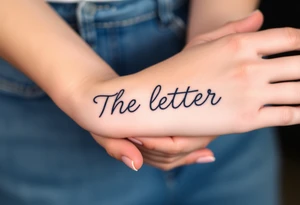 The letter, B cursive tattoo idea