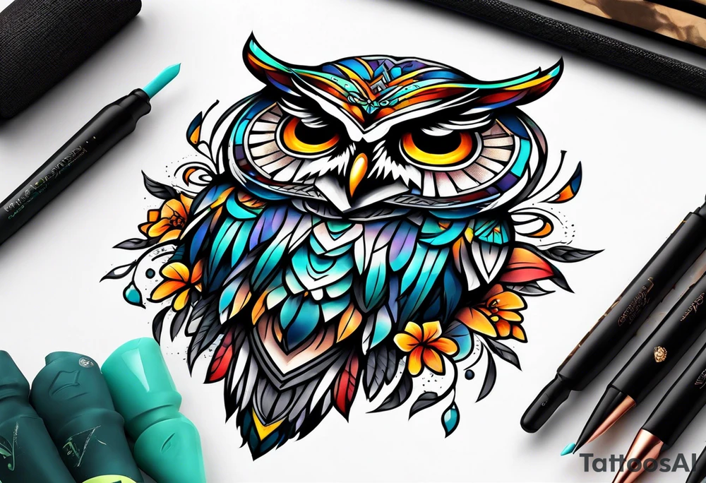 EDC owl tattoo idea