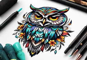 EDC owl tattoo idea