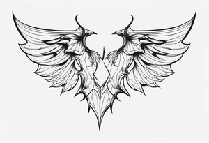 devil wings tattoo idea